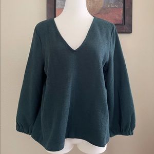 Madewell Blouse Forest Green New